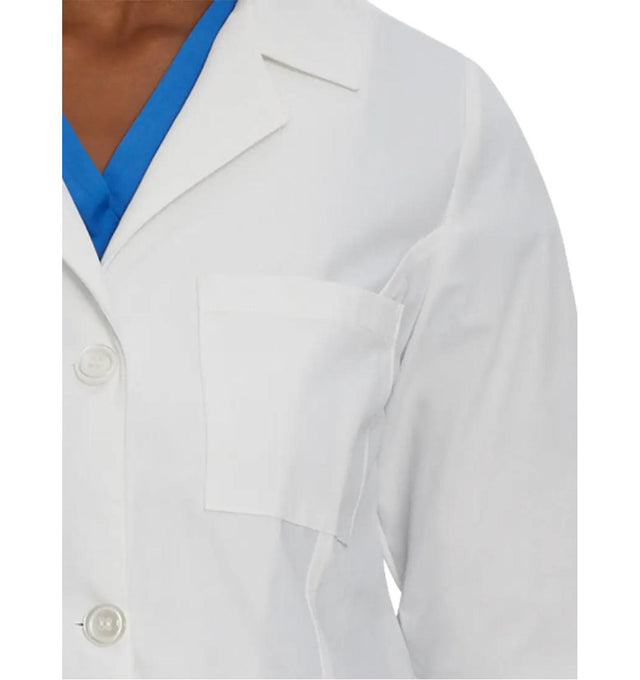 Landau Women's 3-Pocket Consultation Jacket 8726 -White-neckview