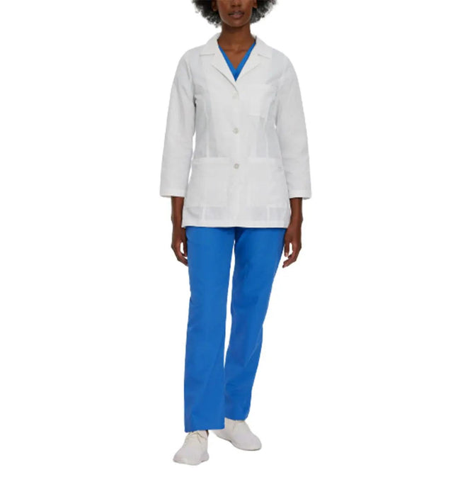 Landau Women's 3-Pocket Consultation Jacket 8726 -White-Frontview