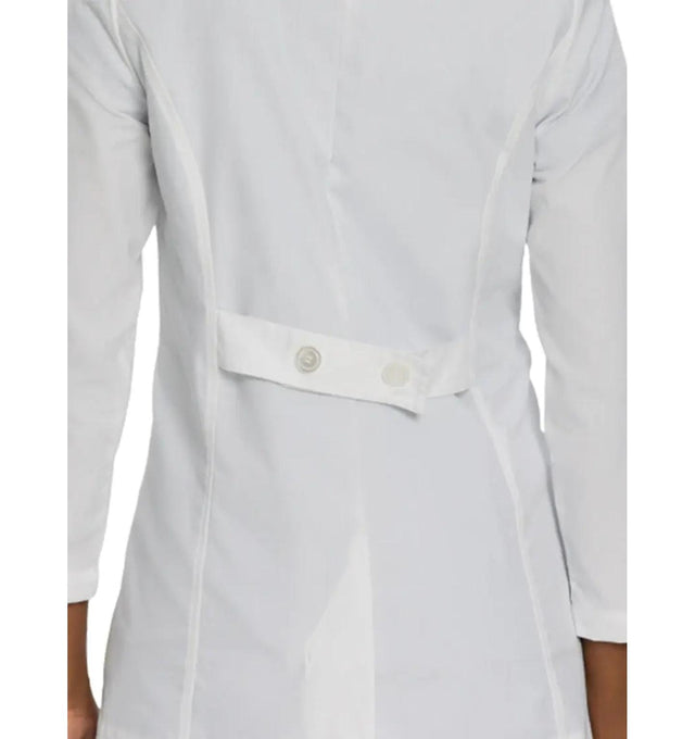 Landau Women's 3-Pocket Consultation Jacket 8726 -White-close backview