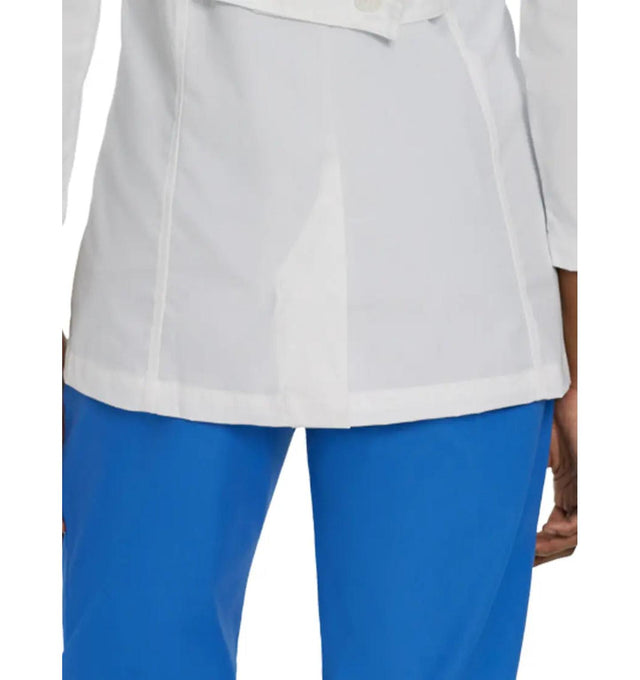 Landau Women's 3-Pocket Consultation Jacket 8726 -White-bottom backview
