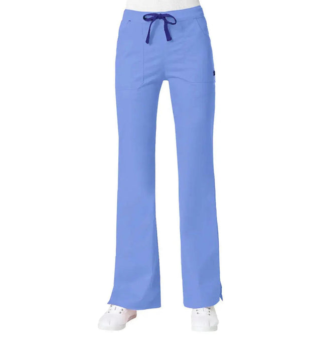 Maevn Women's "Blossom" Multi-Pocket Flare Pant Ceil Blue