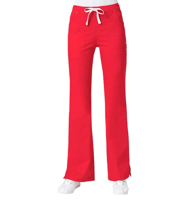 Maevn Women's "Blossom" Multi-Pocket Flare Pant Crimson
