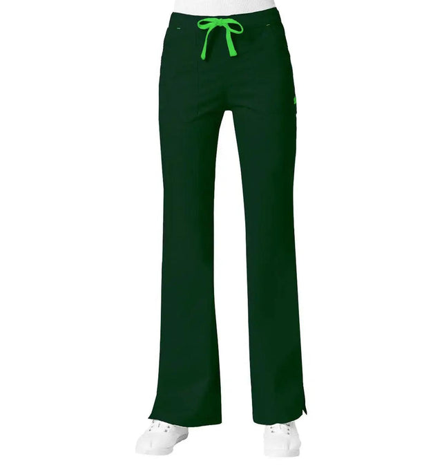 Maevn Women's "Blossom" Multi-Pocket Flare Pant Hunter Green