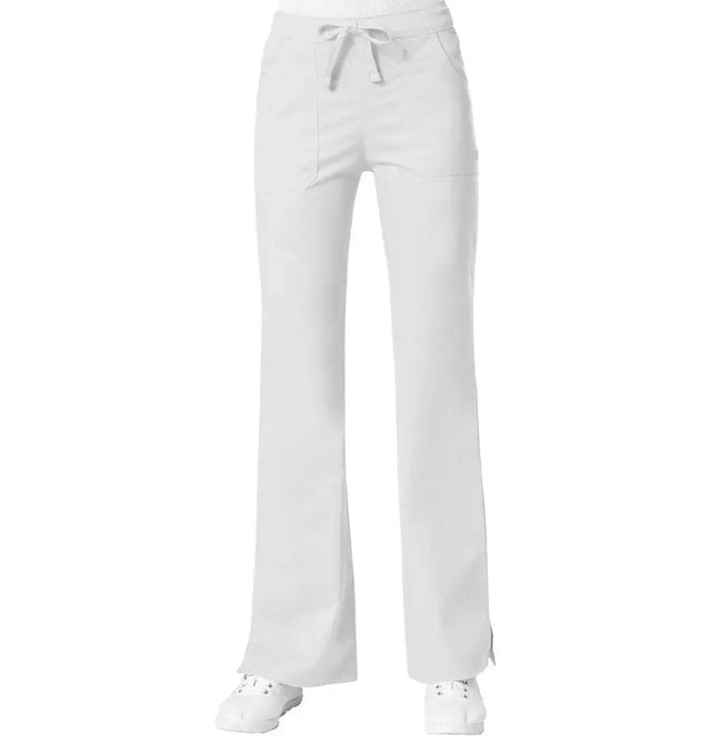 Maevn Women's "Blossom" Multi-Pocket Flare Pant White
