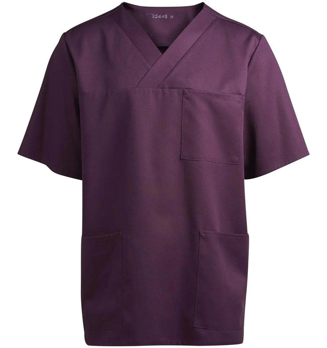 Kentaur Unisex Smock V-Neck Top Cassis