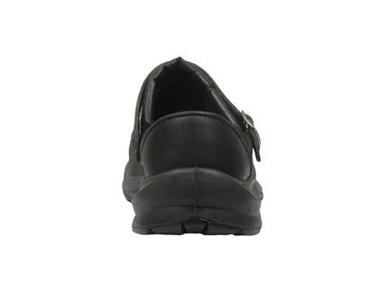 Giasco "Free" Semi Open-Back Leather Medical Shoe Black Back