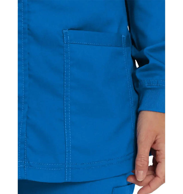 Landau ProFlex Women's Warm-Up Scrub Jacket 3038-Pocketview