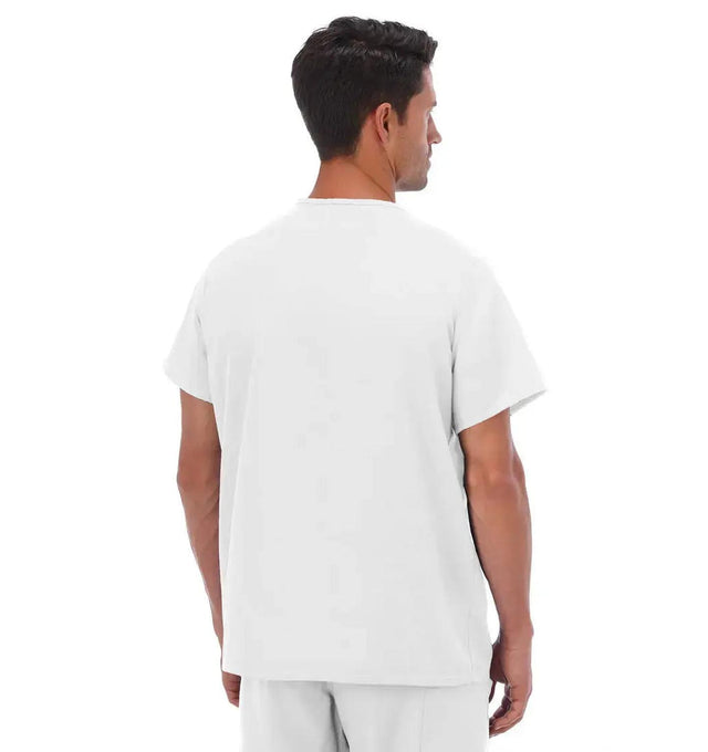 Fundamentals Unisex One Pocket Top - Back White