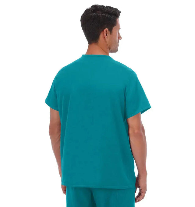 Fundamentals Unisex One Pocket Top - Back Teal