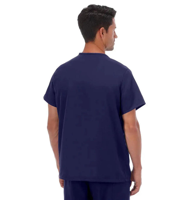 Fundamentals Unisex One Pocket Top - Back New Navy