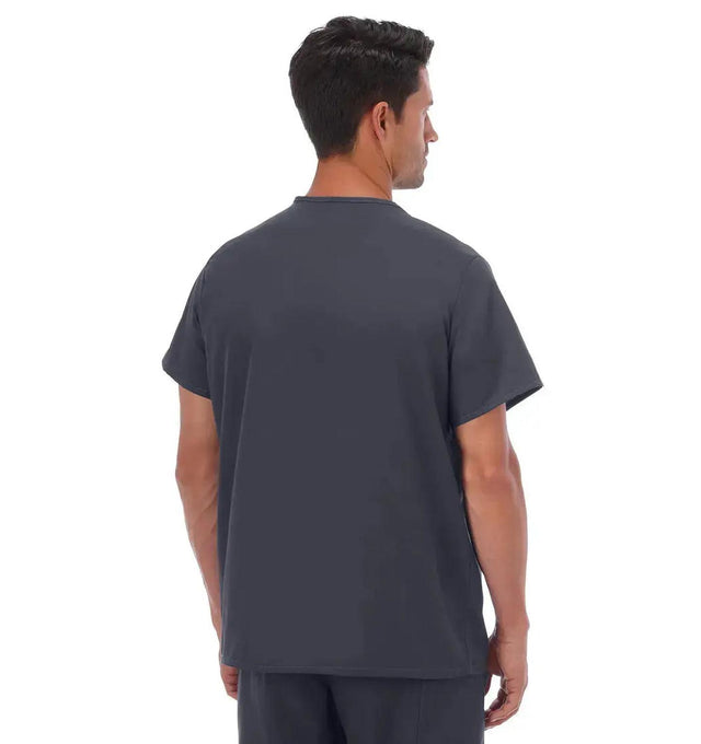 Fundamentals Unisex One Pocket Top - Back Charcoal