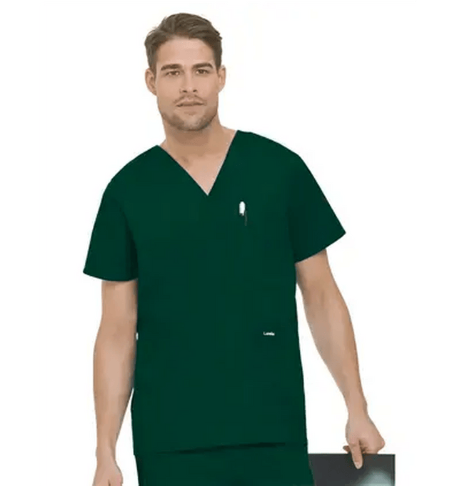 Landau Men's V - Neck 5 - Pocket Scrub Top - Fiumara Medical