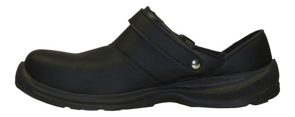 Giasco "Free" Semi Open-Back Leather Medical Shoe Black Side
