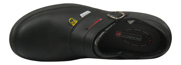 Giasco "Free" Semi Open-Back Leather Medical Shoe Black Top
