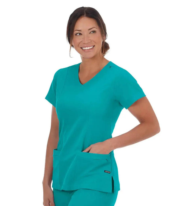 Jockey Ladies Curves Ahead Mock Wrap Top - Main Image Teal