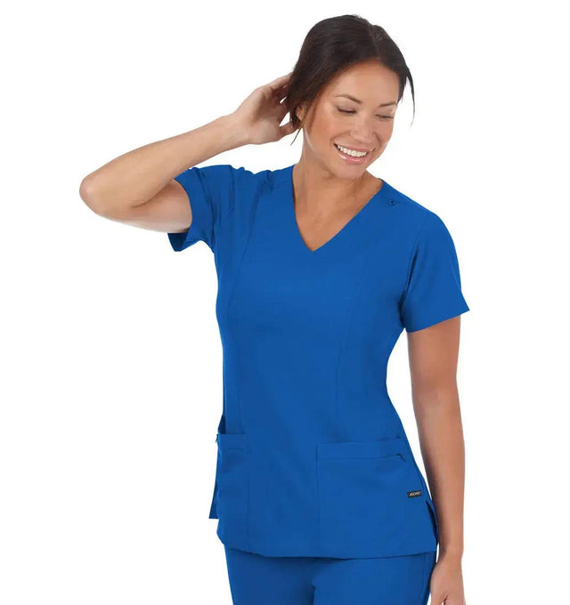 Jockey Ladies Curves Ahead Mock Wrap Top - Main Image Royal