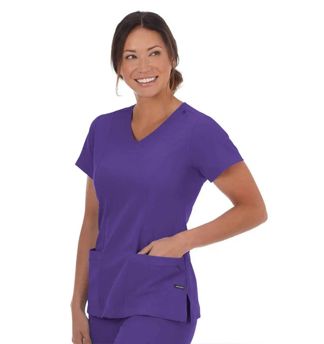 Jockey Ladies Curves Ahead Mock Wrap Top - Main Image Purple