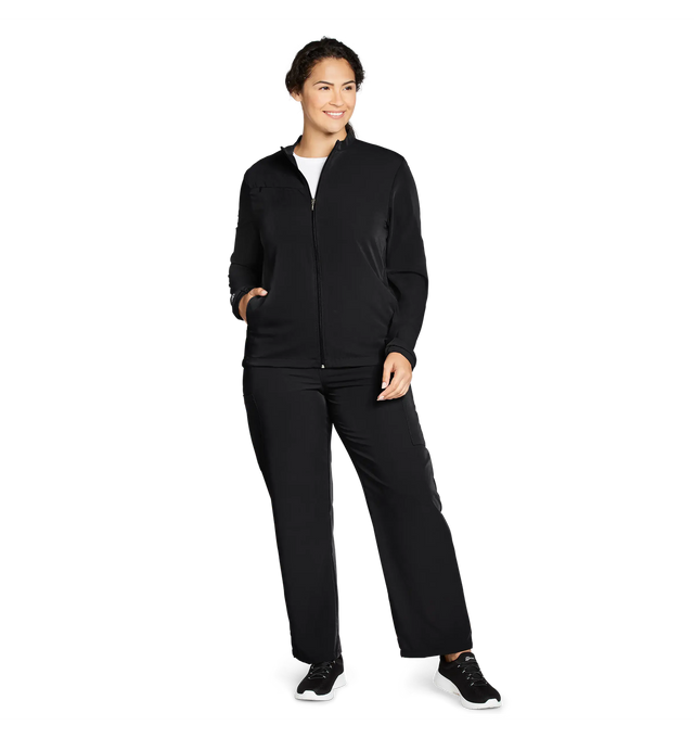 Jockey Unisex Warm Up Jacket-Lady Model Image, Front