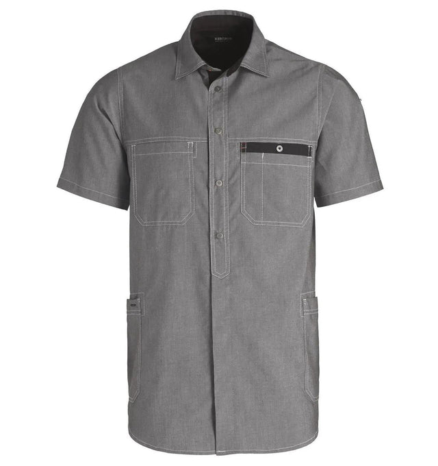 Kentaur Unisex Shirt Collar Chambray Grey