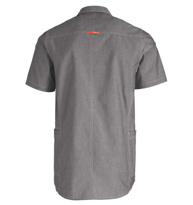 Kentaur Unisex Shirt Collar Chambray Grey Back Side