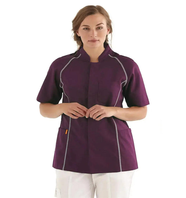 Kentaur Unisex Top w/Stand Up Collar - Fiumara Medical