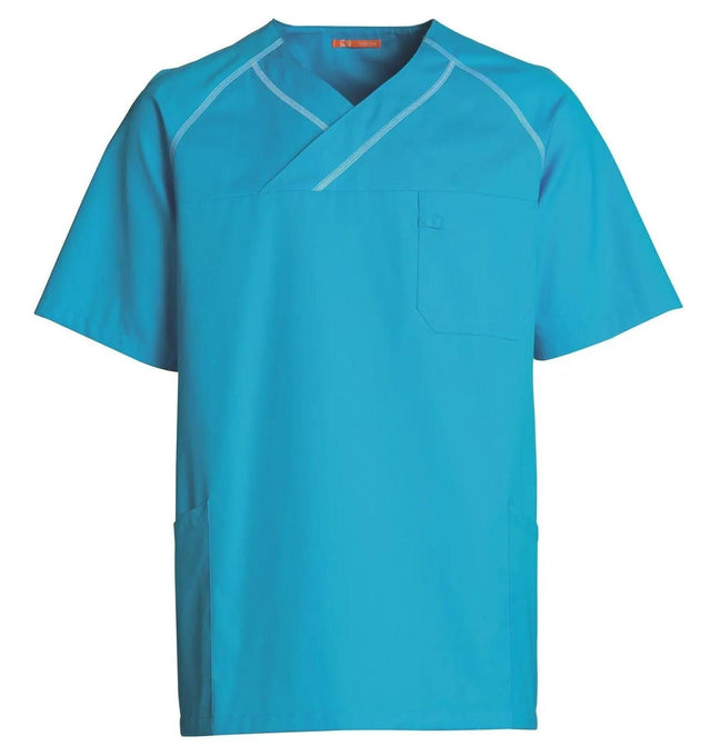 Kentaur Unisex Smock V-NeckTop Turquoise