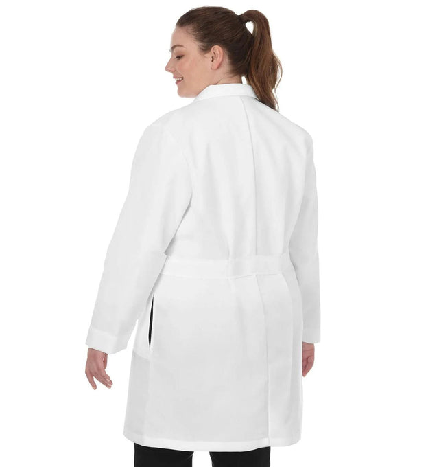 Meta 37" Ladies Labcoat Tall - Back