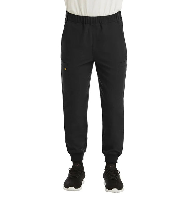 Full Elastic Waistband Jogger Pant Black