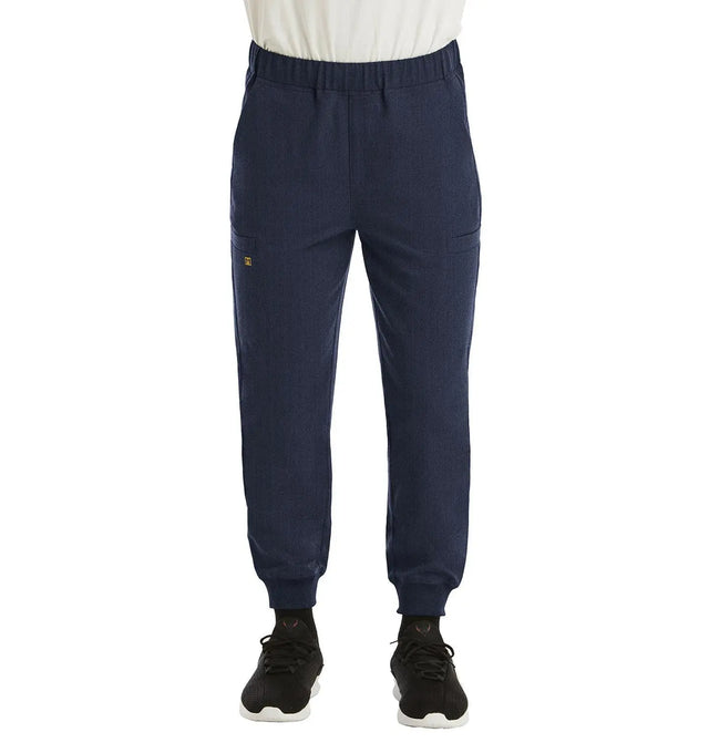 Full Elastic Waistband Jogger Pant Heather Navy