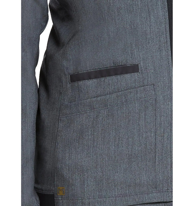 Comfy Warm-Up Jacket Heather Grey Pocket