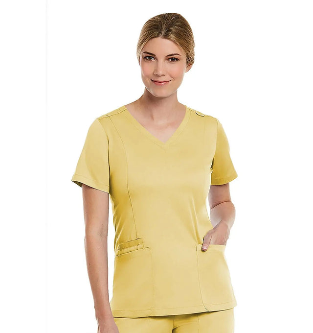 Double V-Neck Top sunshine Yellow