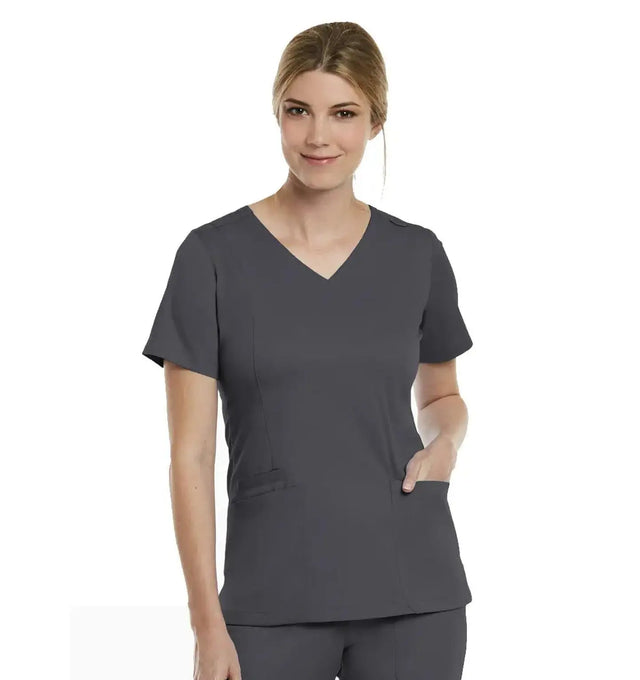 Maevn Double V-Neck Scrub Top Short Sizes - Fiumara Medical