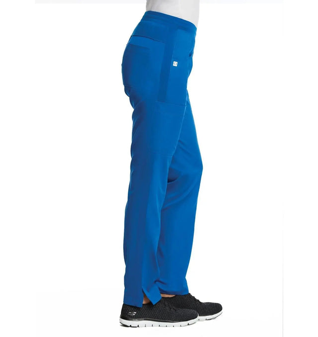 Sporty & Comfy Full Elastic Waist Pant Royal Blue Sideview