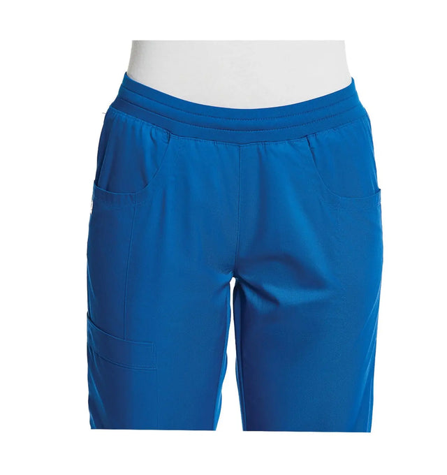 Sporty & Comfy Full Elastic Waist Pant Royal Blue Frontpocket