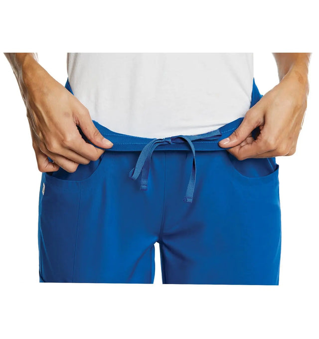 Sporty & Comfy Full Elastic Waist Pant Royal Blue Waistband
