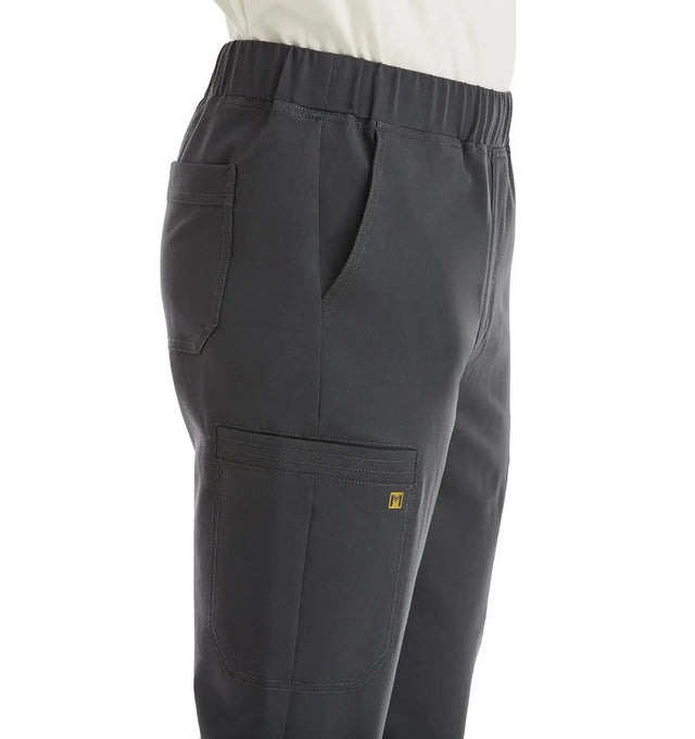 Full Elastic Waistband Jogger Pant Pewter Side