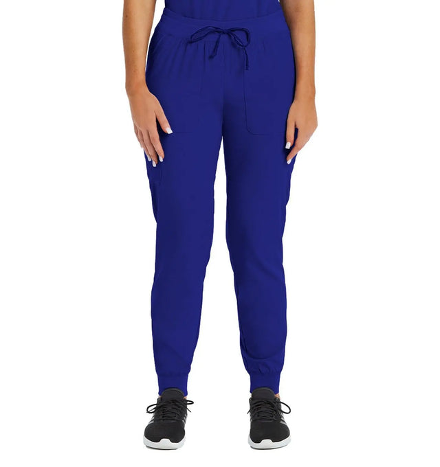 Knit Yoga Waistband Jogger Pant Galaxy Blue