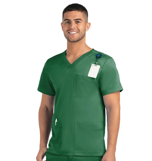 Men 3 Pocket V-neck Top Hunter