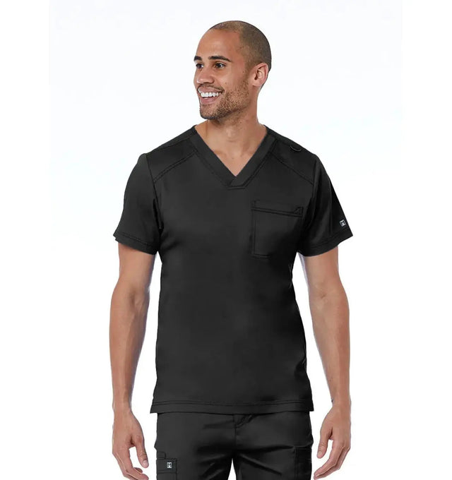 Men's Basic V-Neck Top Black - Main
