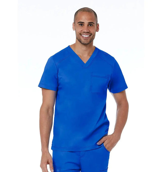 Men's Basic V-Neck Top Royal Blue - Main