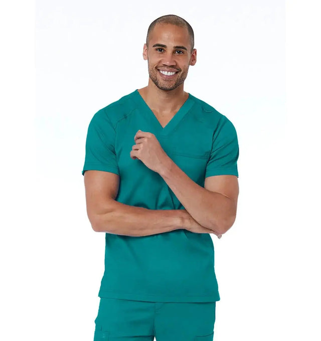 Men's Basic V-Neck Top Teal - Main