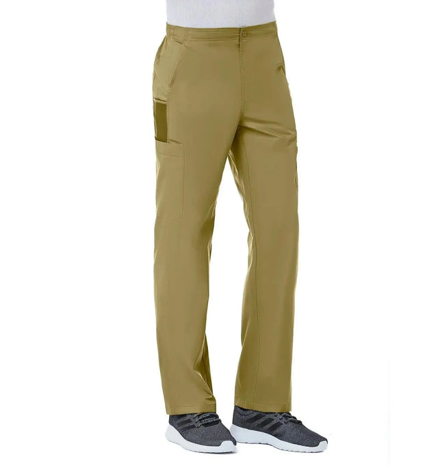 Men Half Elastic 8-Pocket Cargo Pant Khakhi