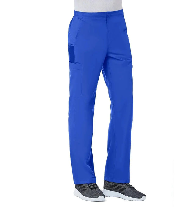 Men Half Elastic 8-Pocket Cargo Pant Royal Blue