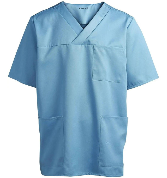 Kentaur Unisex Smock V-Neck Top Turquoise