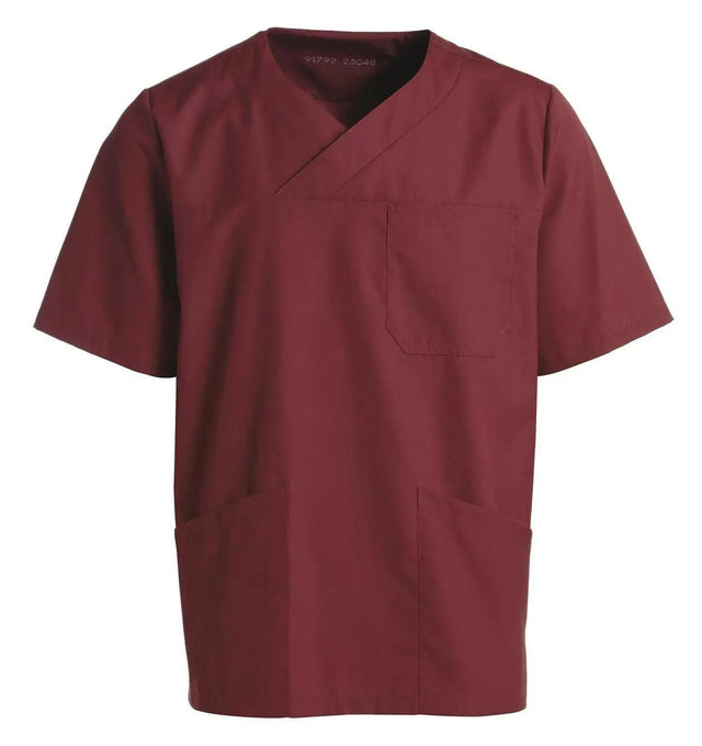 Kentaur Unisex Smock V-Neck Top-bordeaux