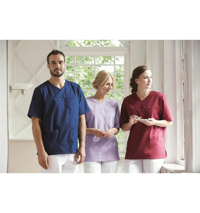 Kentaur Unisex Smock V-Neck Top-life style view