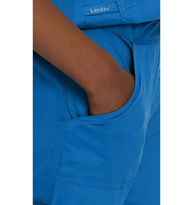 Landau ProFlex Women's Straight-Leg Cargo Scrub Pants 2042-Pocket view