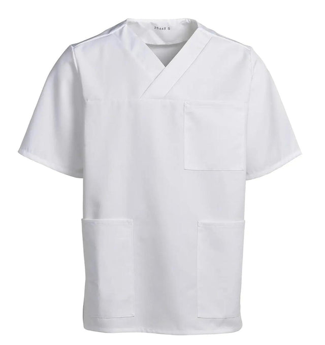 Kentaur Unisex Smock V-Neck Top White