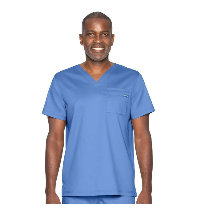 Landau ProFlex Men's 2-Pocket V-Neck Scrub Top 4259 -Ceil-Frontview
