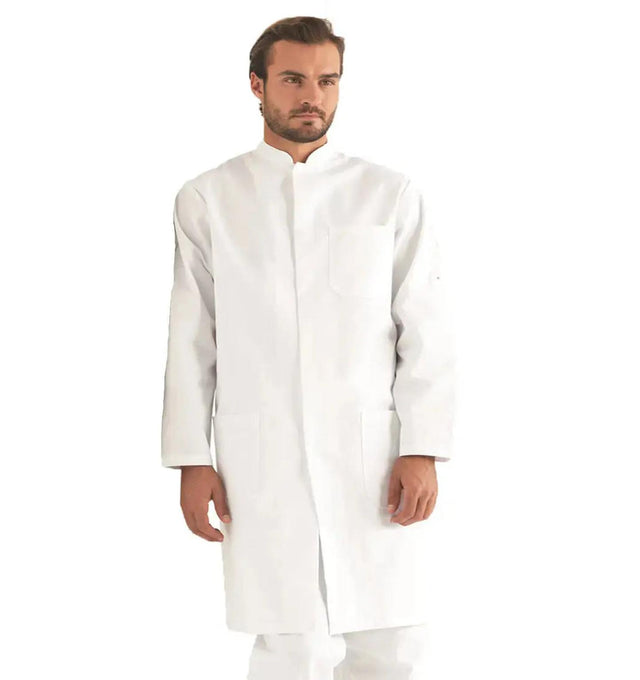 Kentaur Unisex Lab Coats with Stand Up Collar - Fiumara Medical